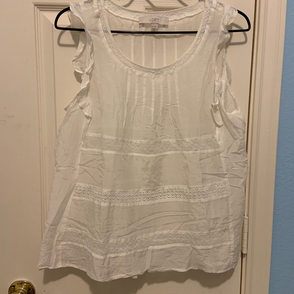 Cream/Off White LOFT Blouse